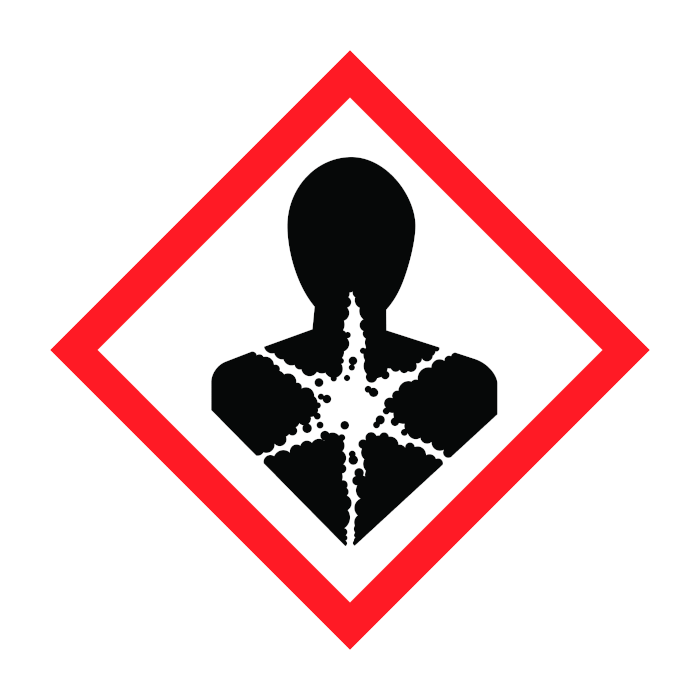 Gefahrenpiktogramm gesundheitsschädlich (infektiöse Substanzen, radioaktives Material)