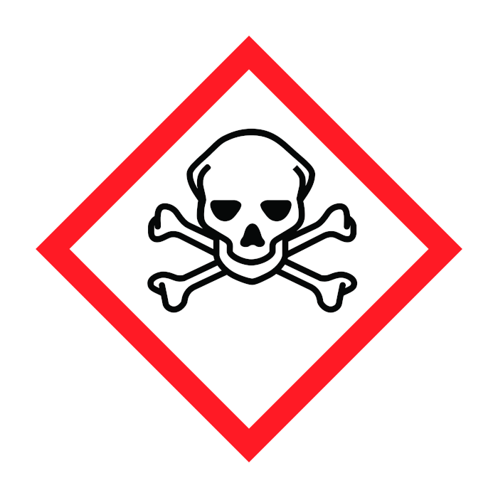 Gefahrenpiktogramm giftig und sehr giftig