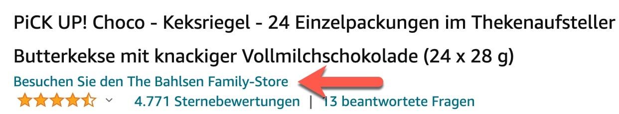 Amazon Link zum Marken Store