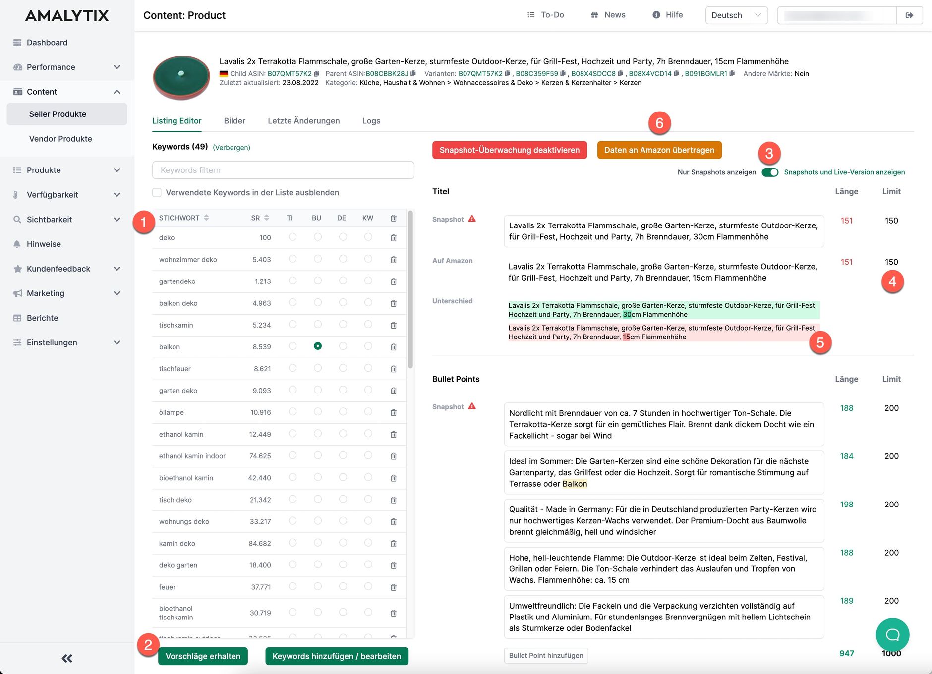 Listing Editor