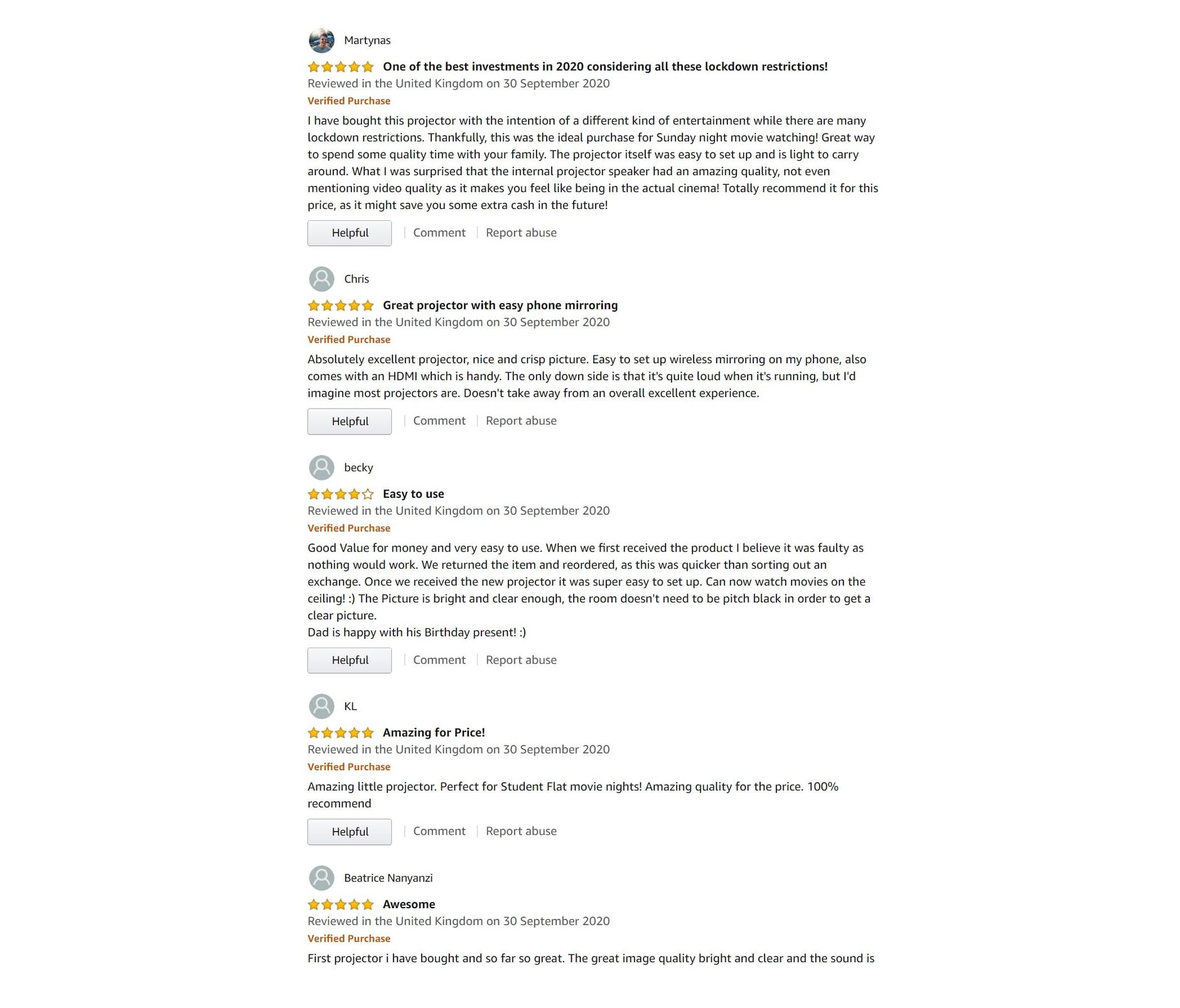 Unverified Fake Reviews