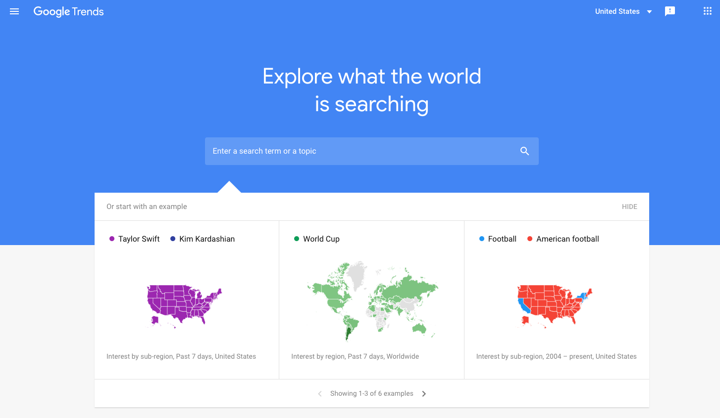 Google Trends - kostenloses Amazon Tool