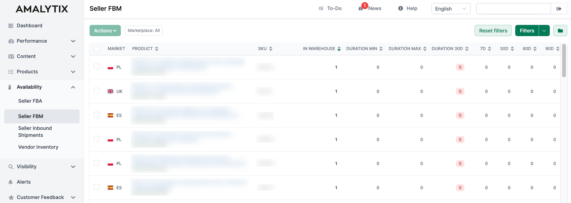 Seller FBM Dashboard