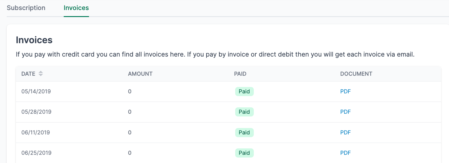 Invoices