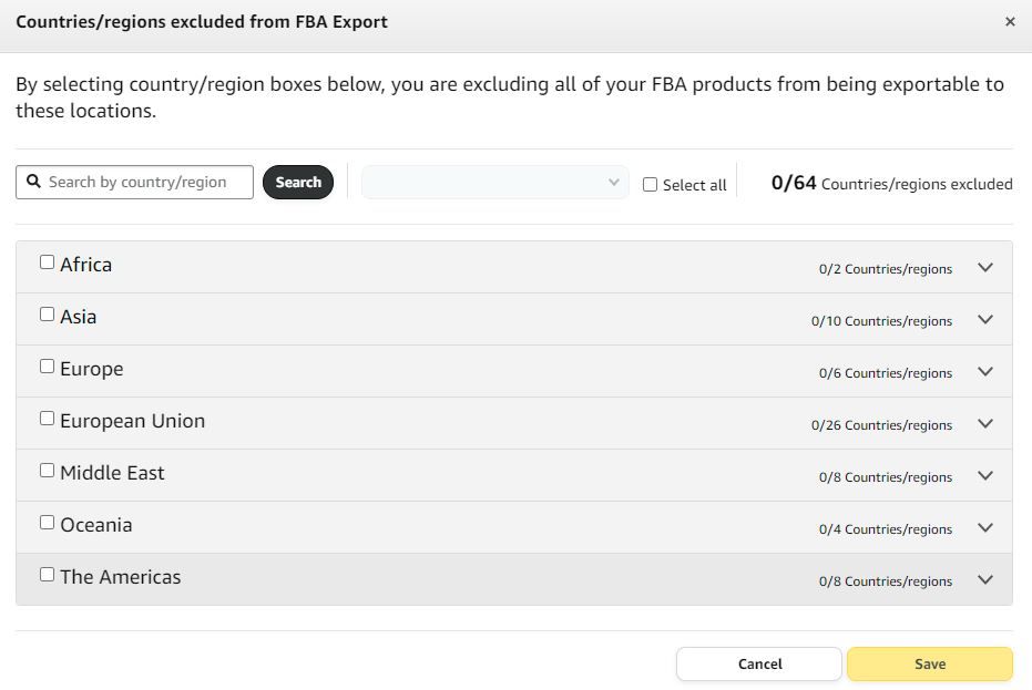 Fulfillment restrictions