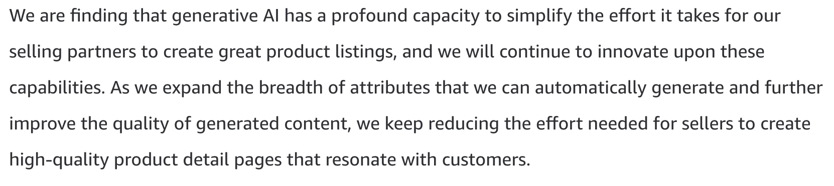 Benefits of Generative AI According to Amazon