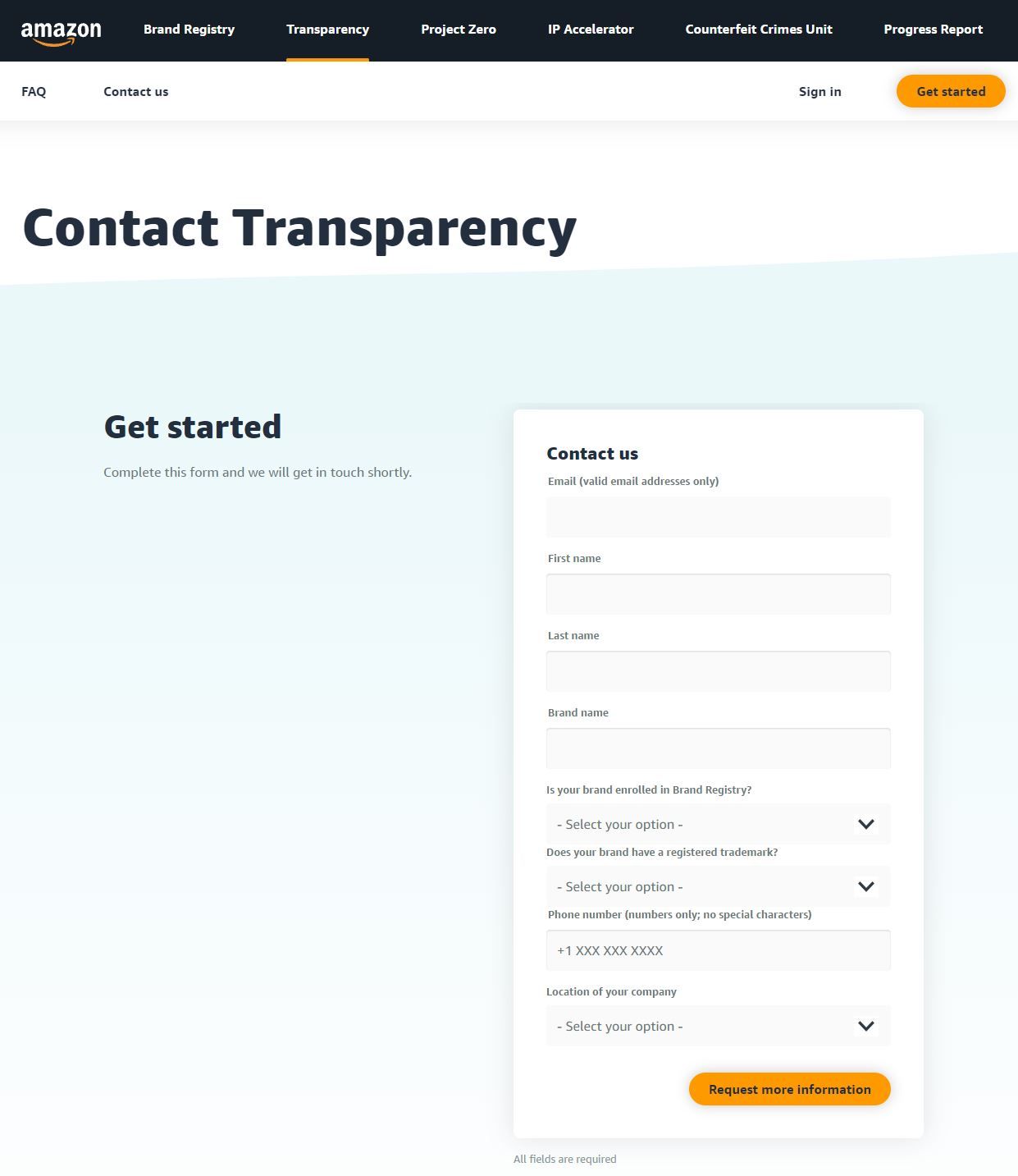 Amazon Transparency Program