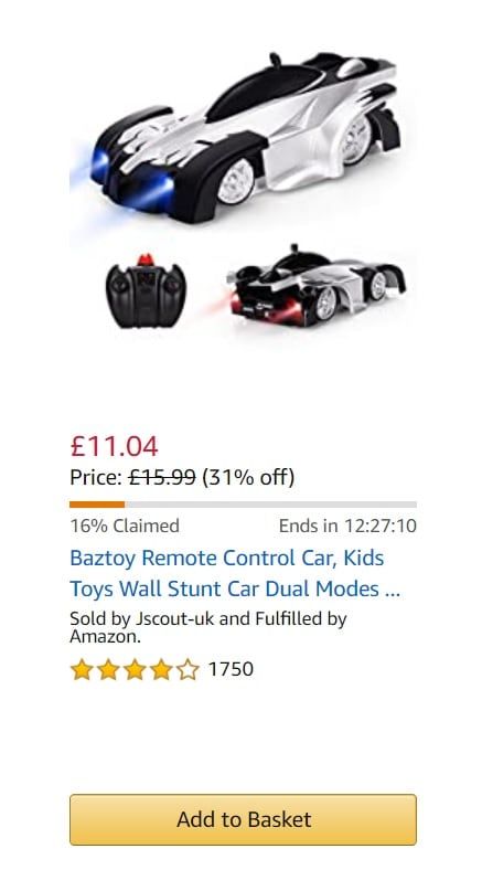Example for a lightning deal