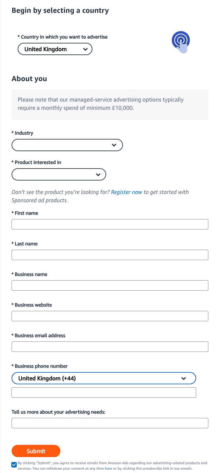 Fill out the contact form
