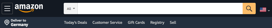 Amazon Search Field