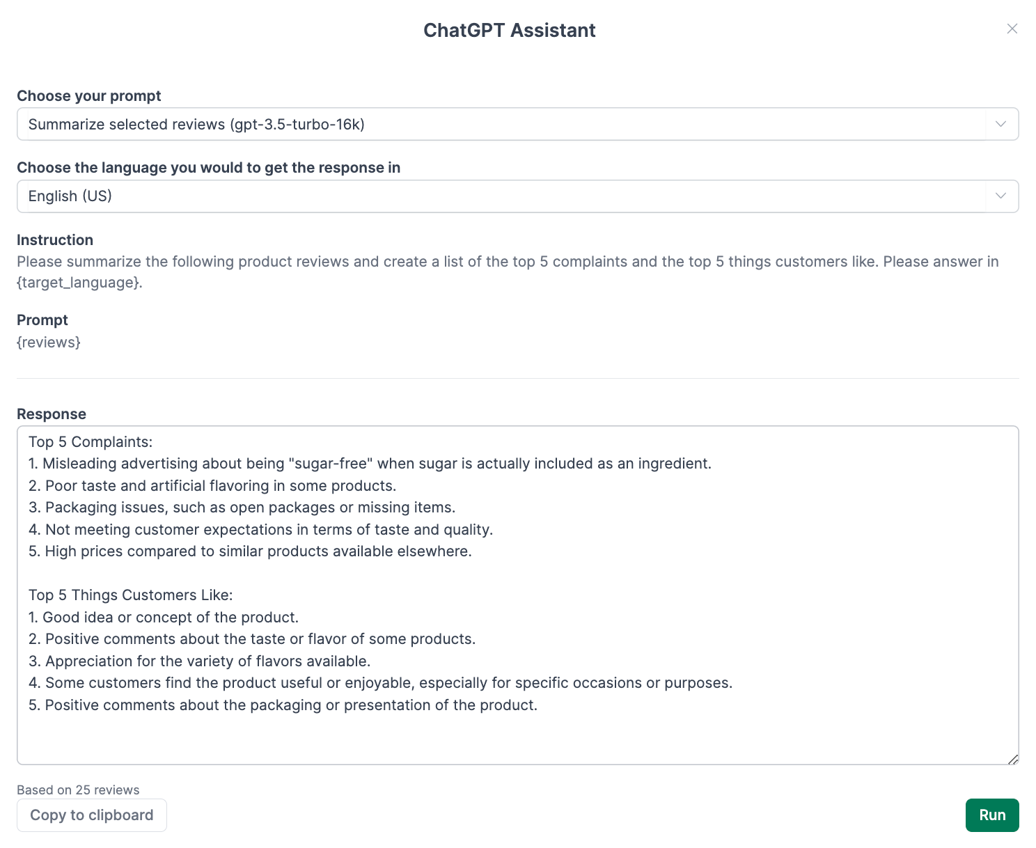 ChatGPT Assistant in AMALYTIX