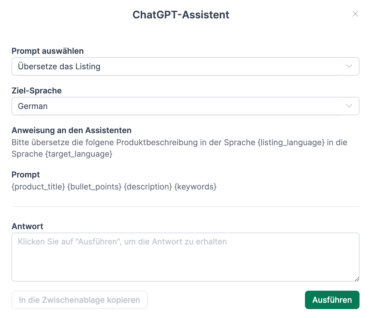 ChatGPT-Assistent