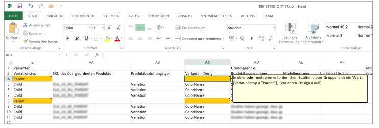 Bericht zur Dateiüberprüfung Excel