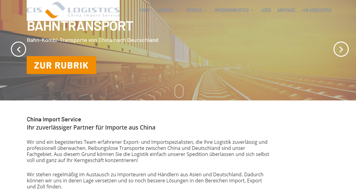 Startseite von China Import Service