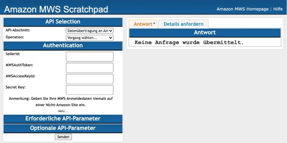 Amazon MWS Scratchpad