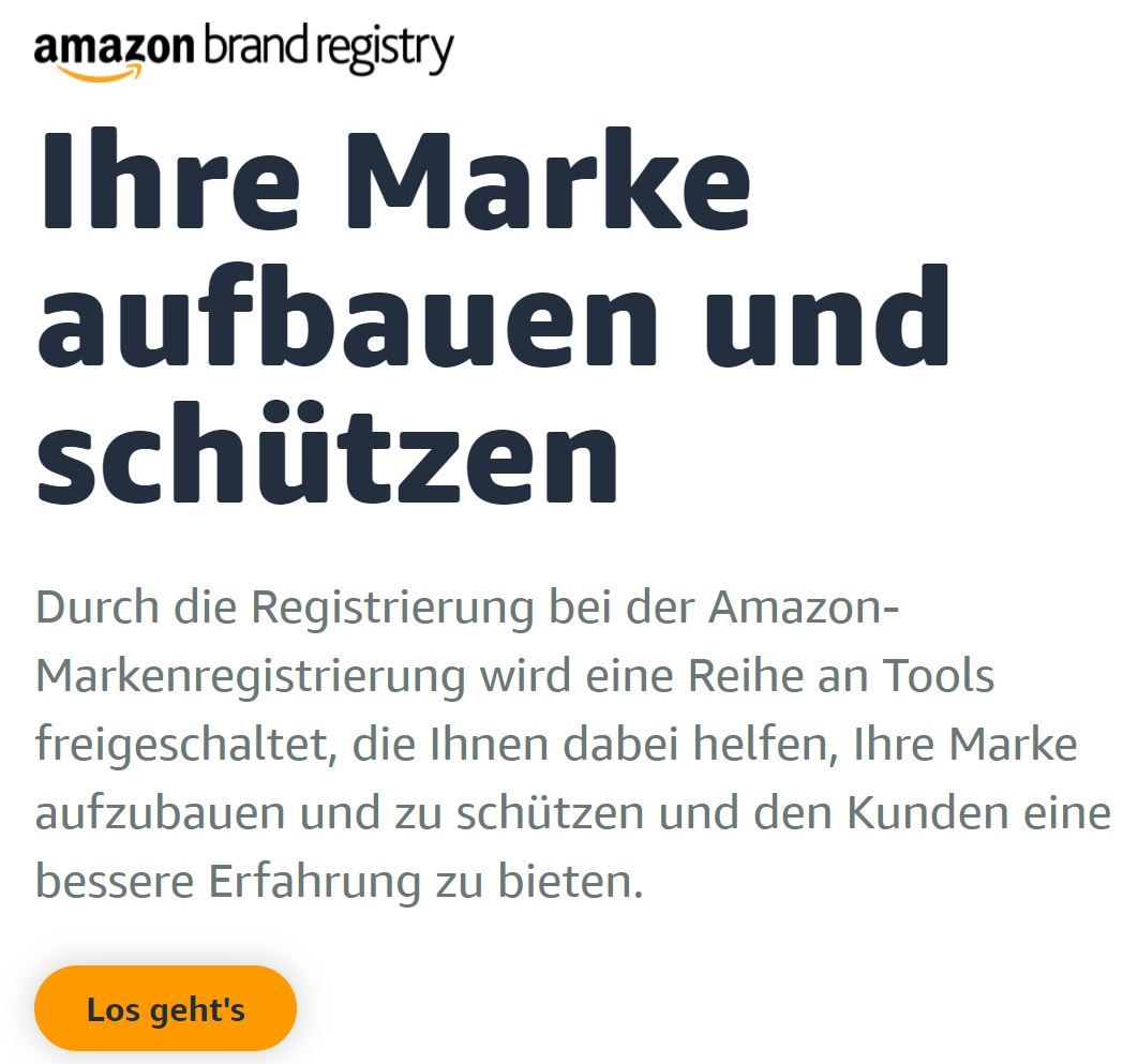 Amazon Brand Registry: Los geht's