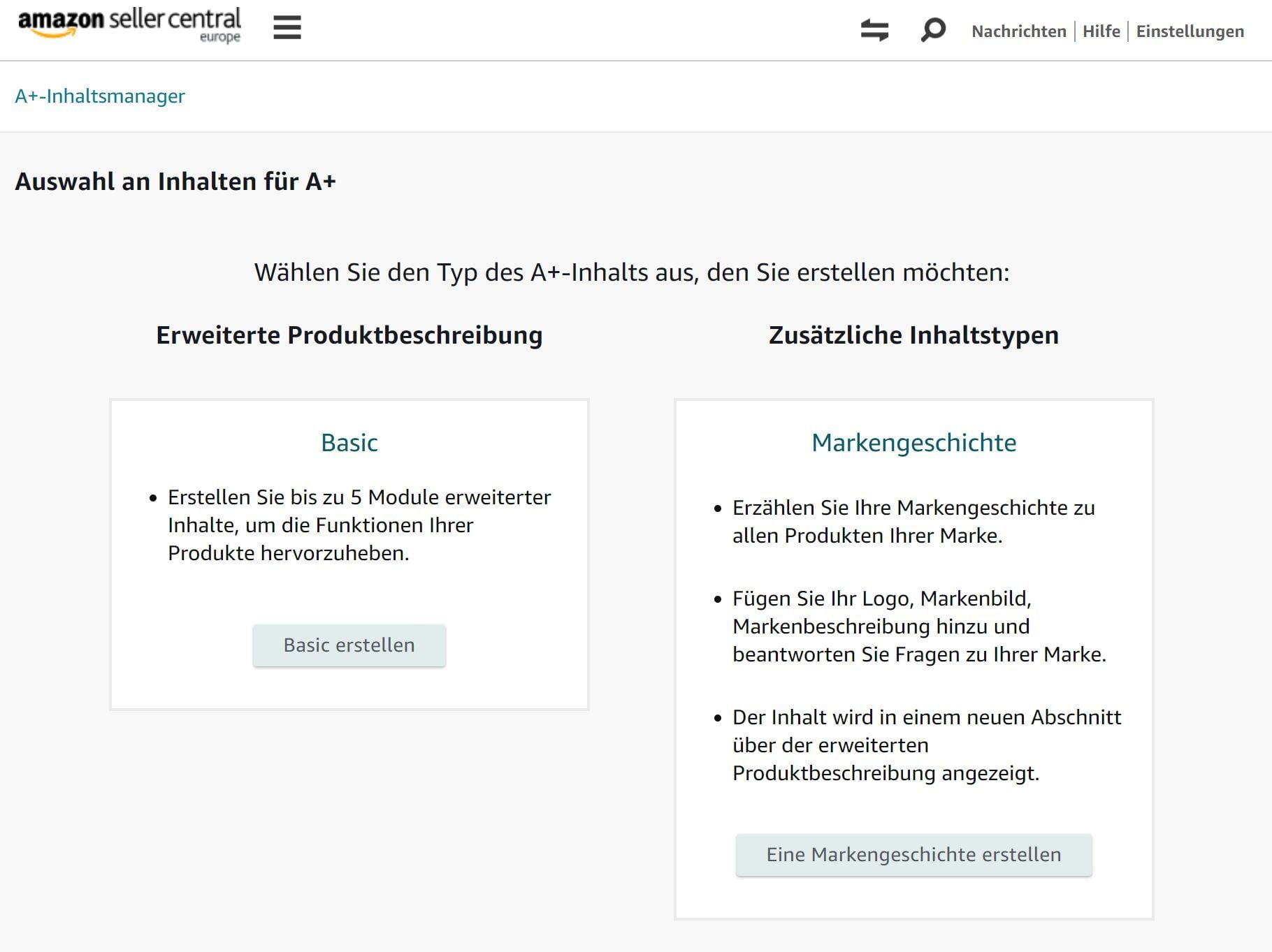 Eine Markengeschichte erstellen