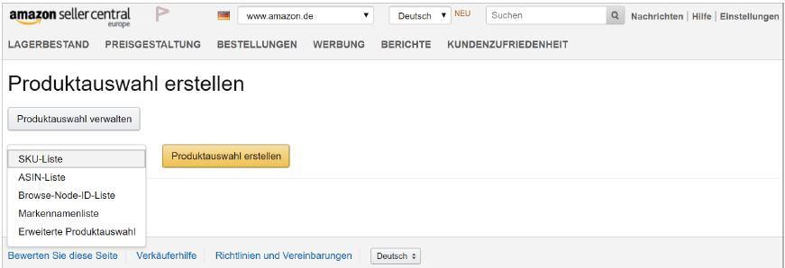 Auswahl der Art der Produktauswahl Gutscheien Rabatte Blitzaktionen amazon