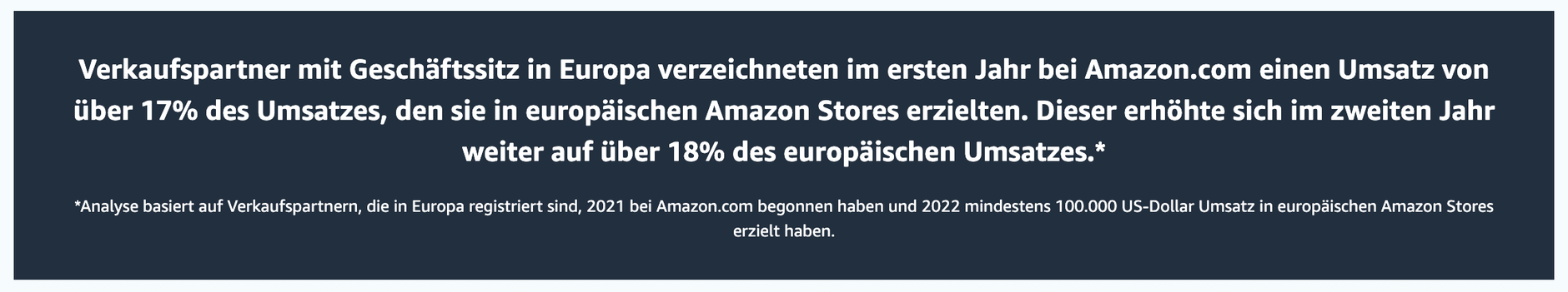 Amazons Werbung für die Internationalisierung, Quelle: Amazon