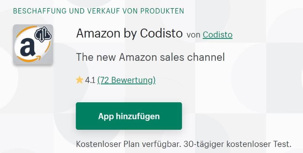 Amazon by Codisto Shopify App Store