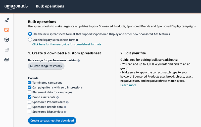 How to create the perfect Amazon campaign structure with Python and bulk operations
