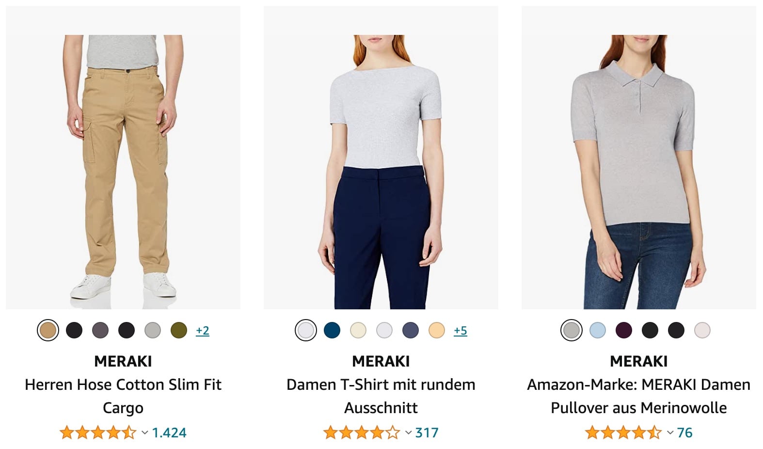MERAKI Amazon Eigenmarke - inkonsistente Kennzeichnung mit und ohne Amazon-Marke Label