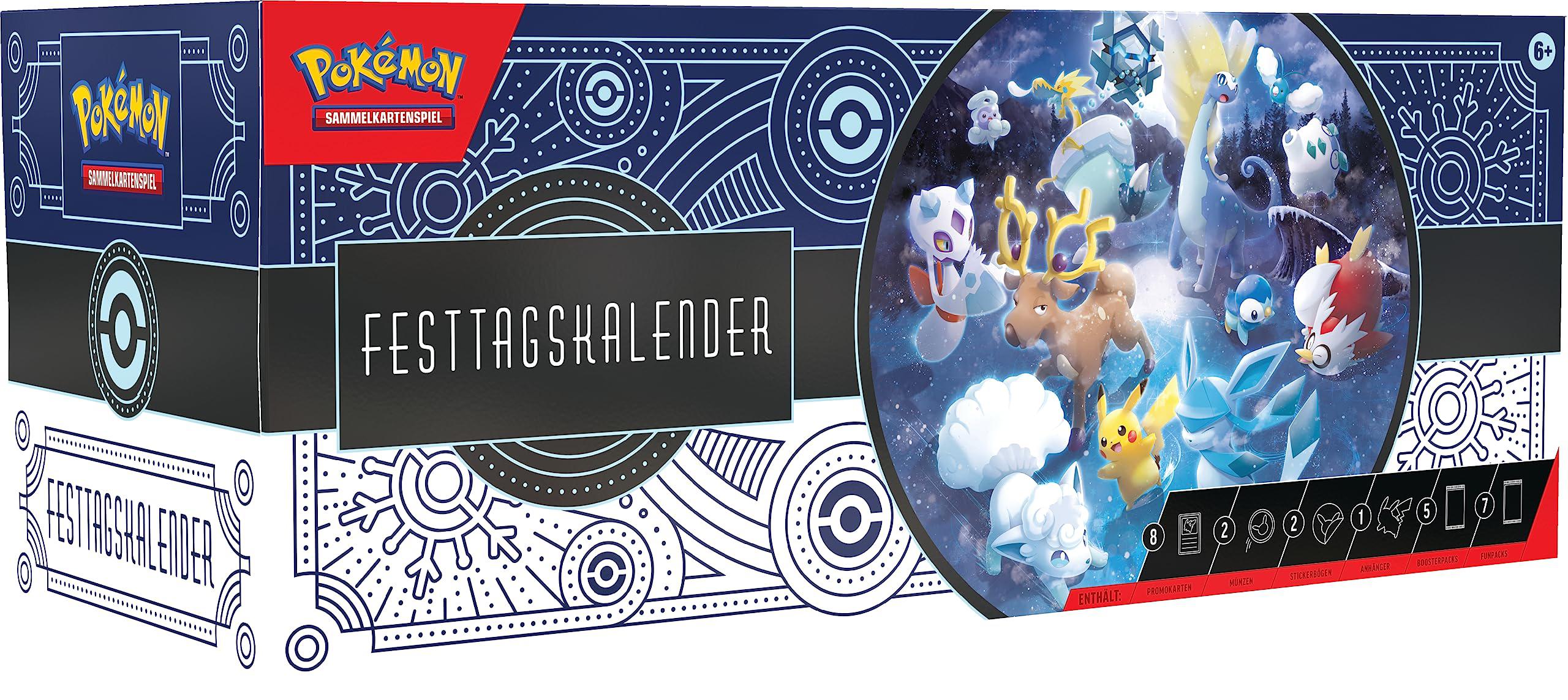 Pokémon Sammelkartenspiel Festtagskalender 2024 mit Karten und Code
