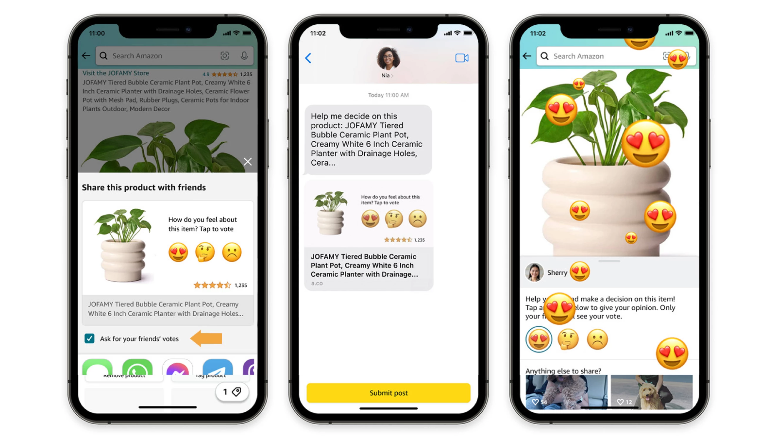 Amazon Consult-a-Friend Feature für soziales Shopping mit Freunden und Familie
