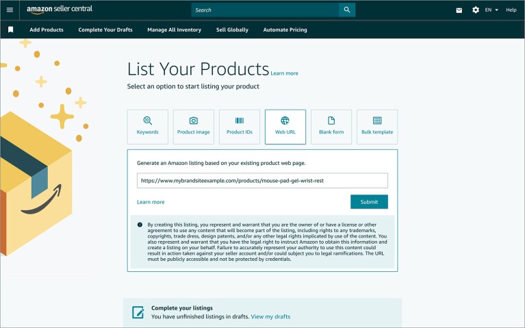 Amazon's Generative AI creating product listings from minimal input for sellers