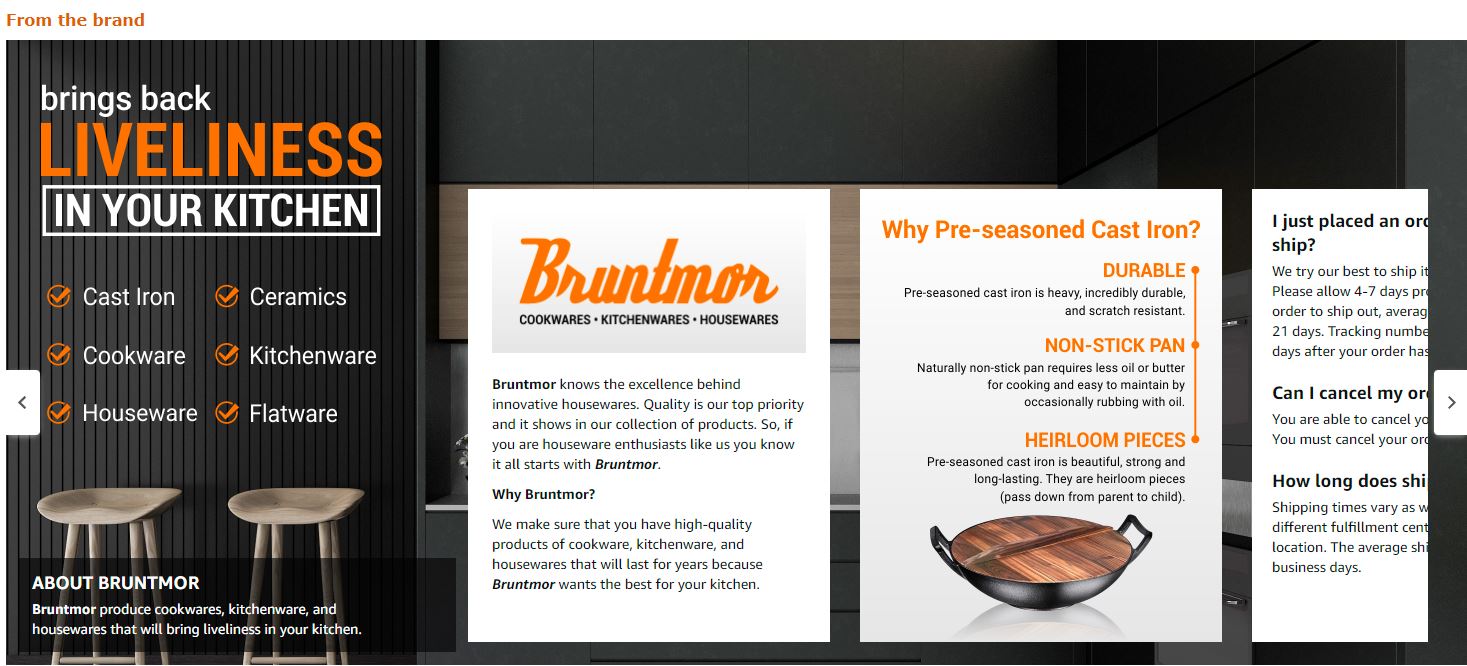 Example of an Amazon brand story