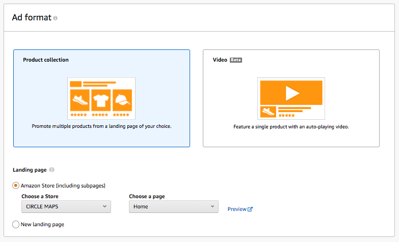 Linking the Sponsored Brands ad to the Amazon Brand Store