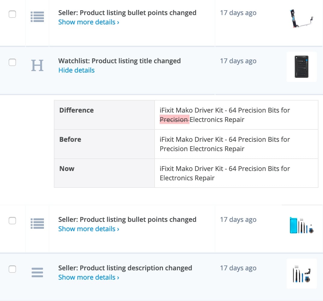 For you we keep an eye on 100 different data points. You decide when you would like to get alerted.