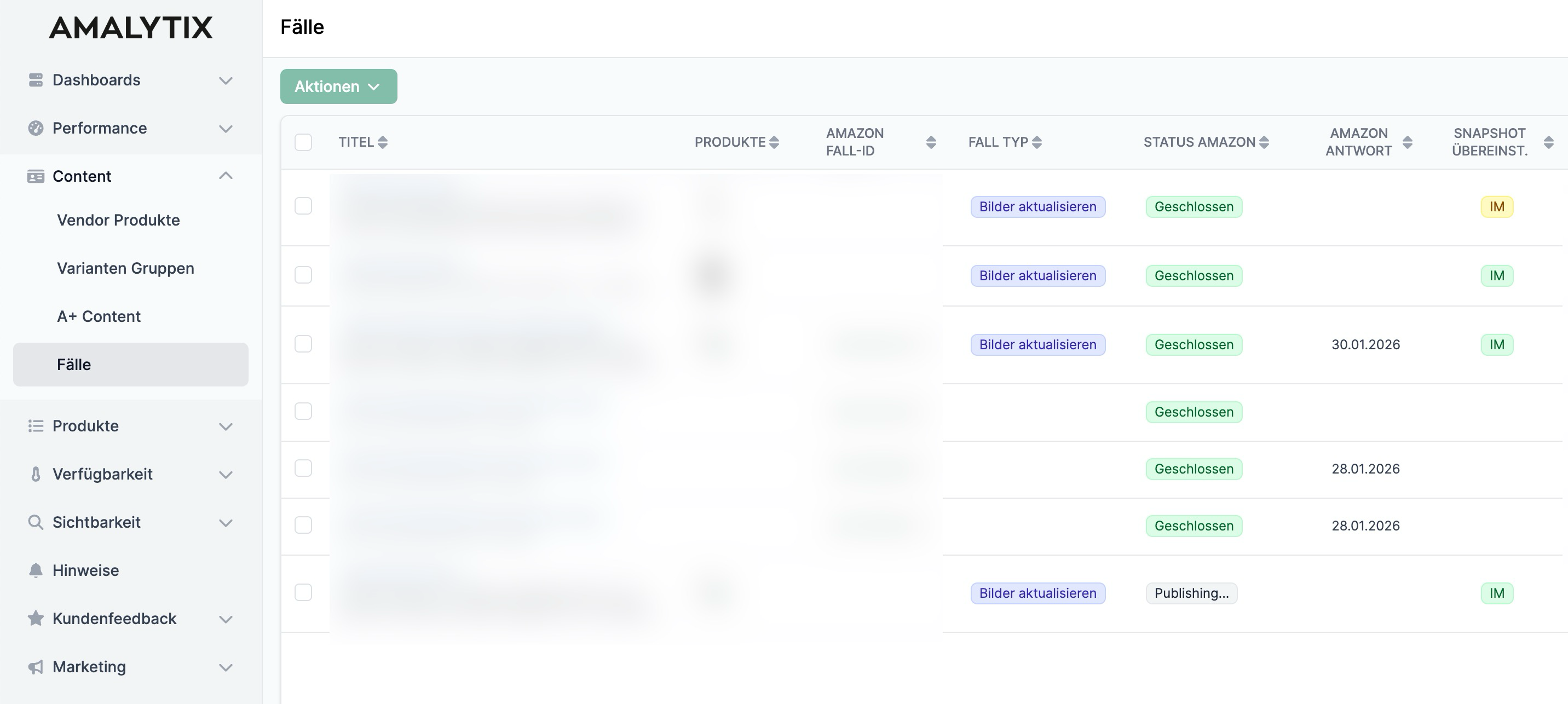 AMALYTIX Fall Status
