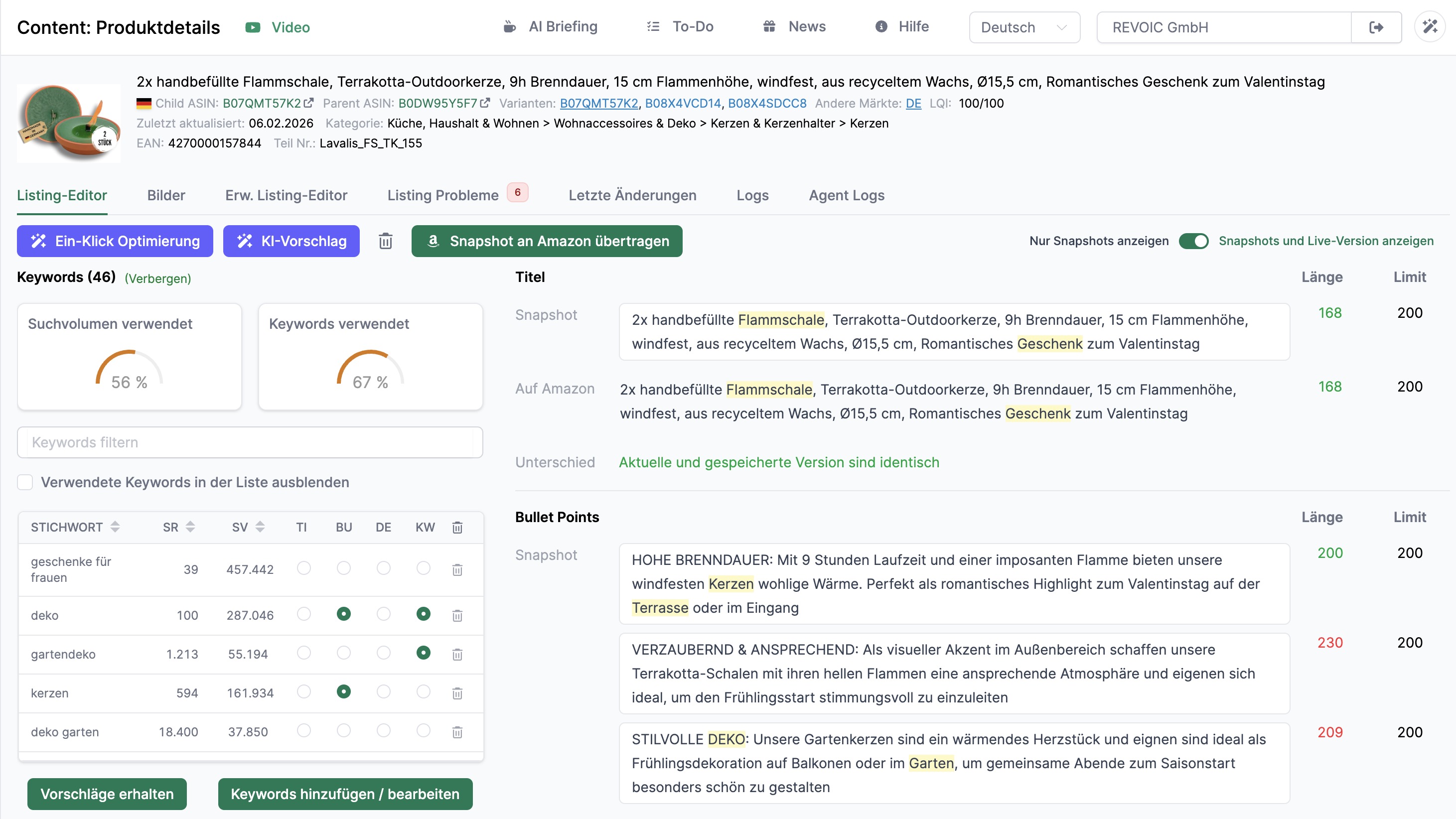 Amalytix Content Produktdetailseite