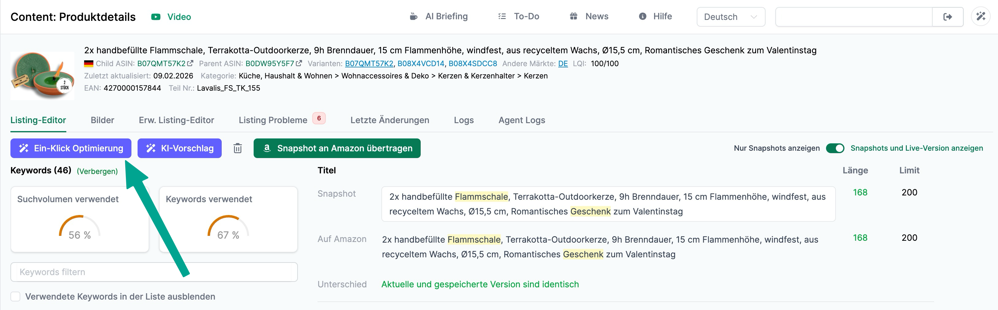 One-Click Optimization