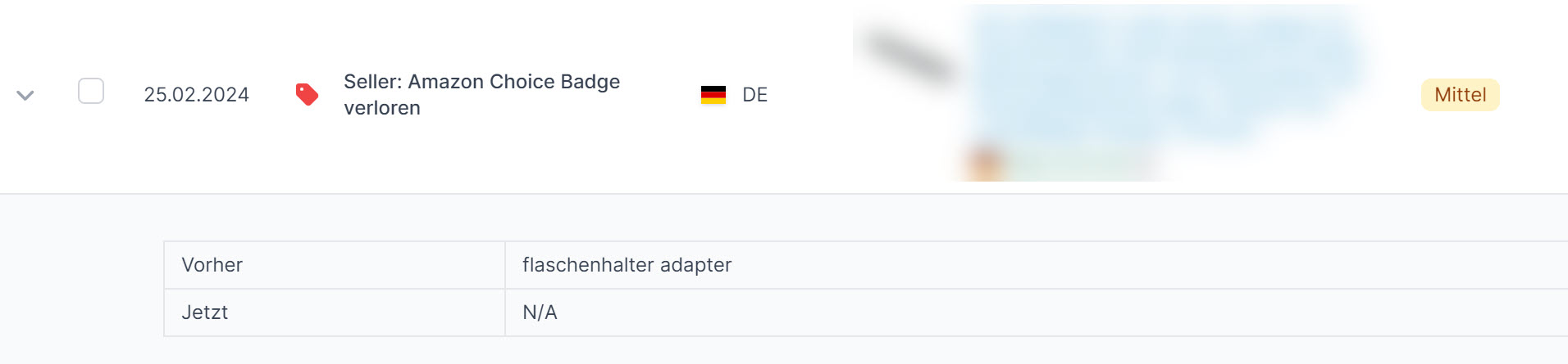 Amazon Hinweis
