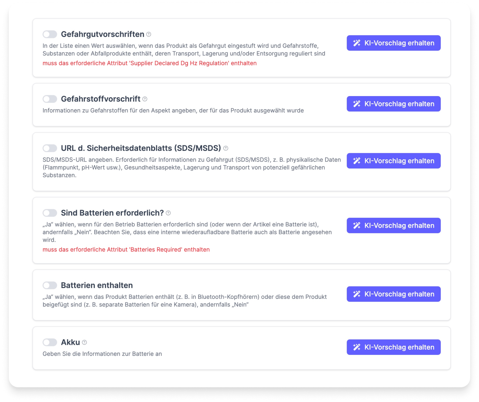 Vollständige Listings mit KI reparieren