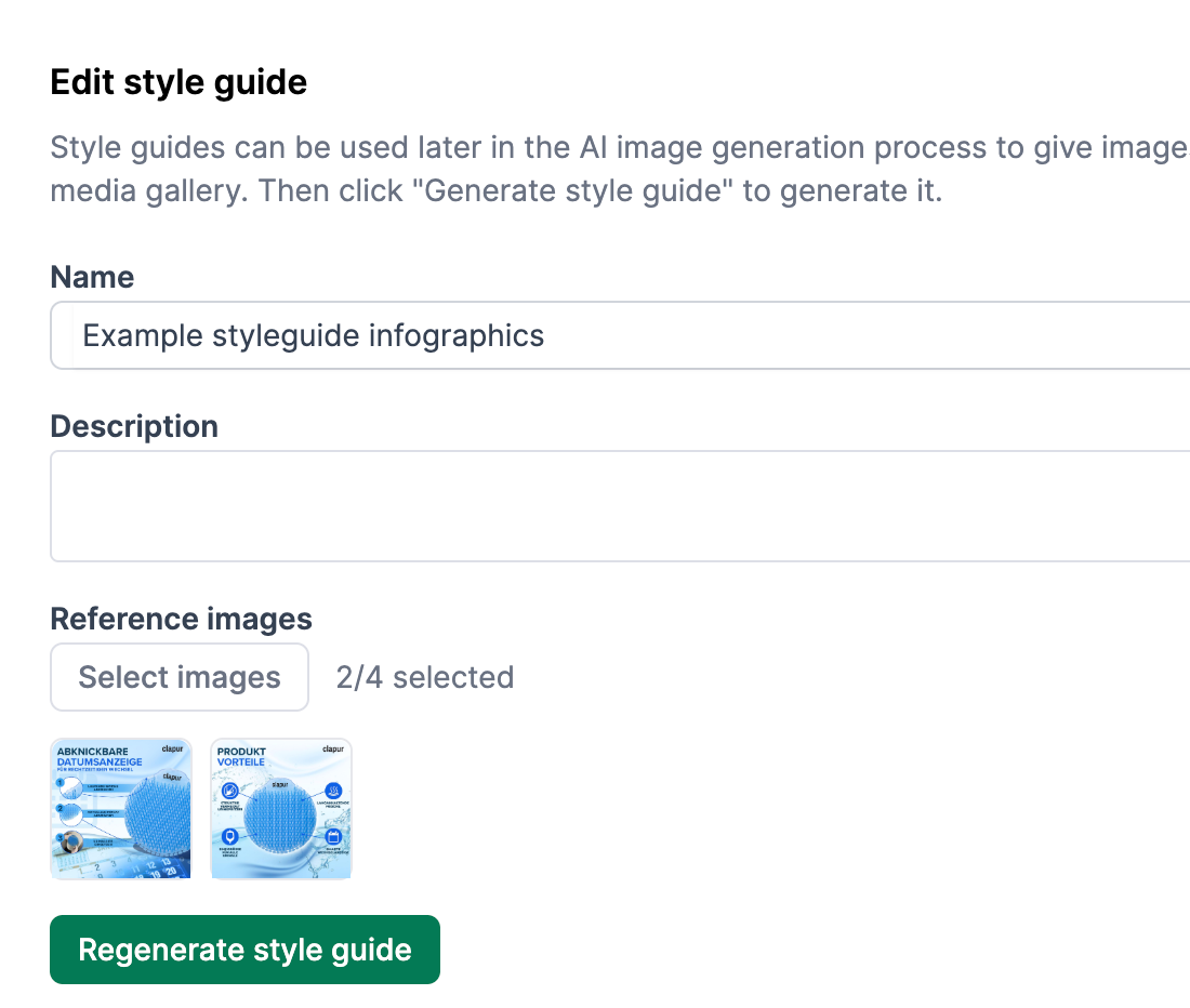 On-brand style guides