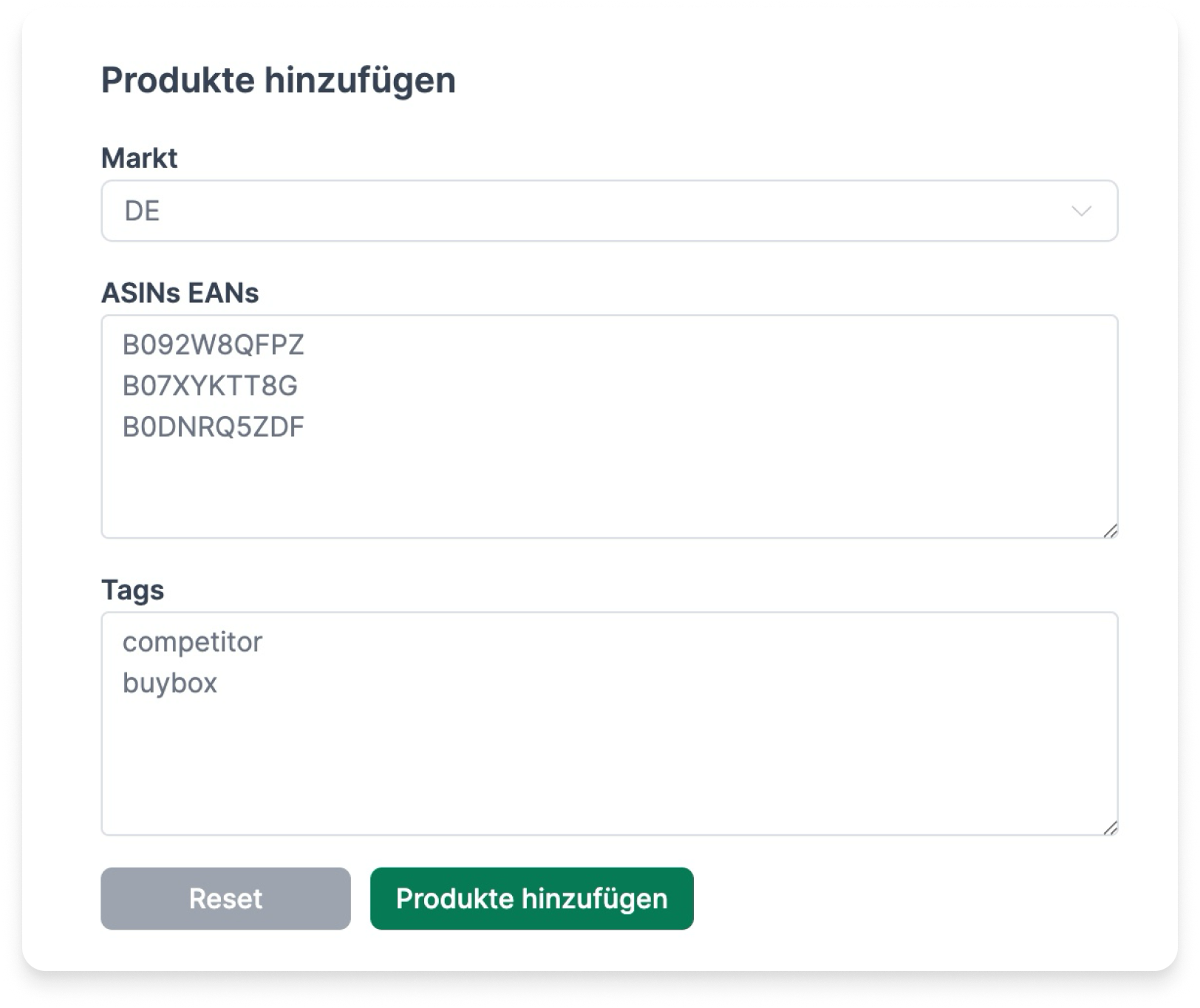 Einmal hinzufügen, dauerhaft überwachen