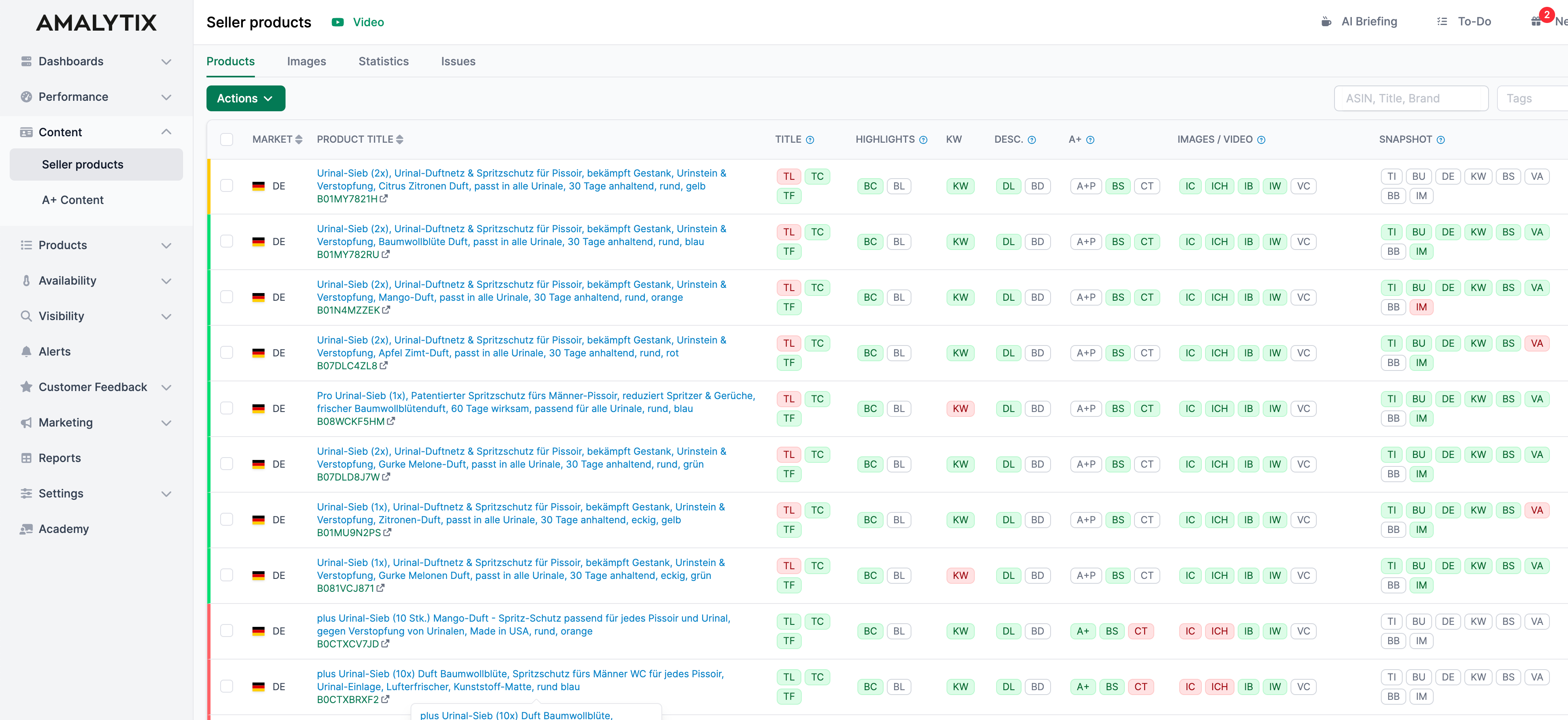 Amazon Content Monitoring