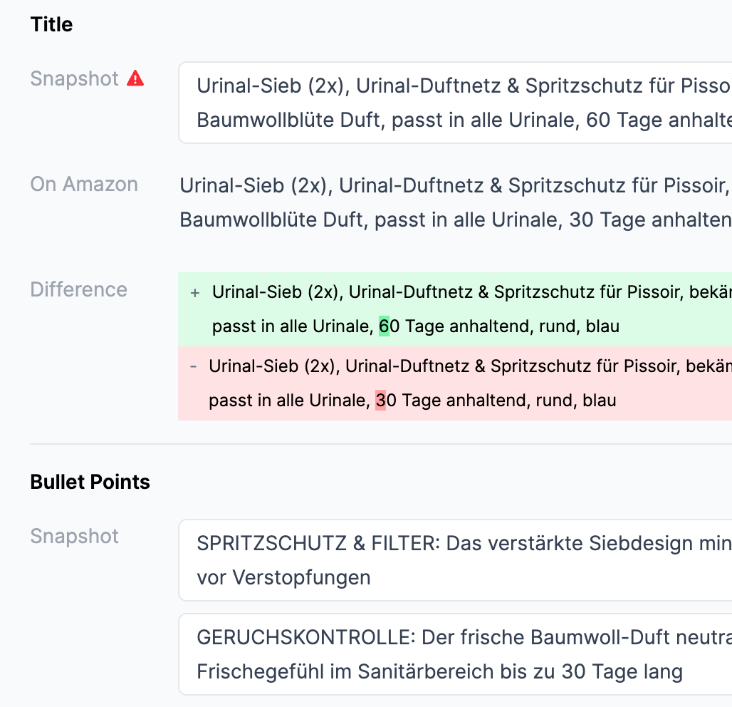 Snapshots - your target content