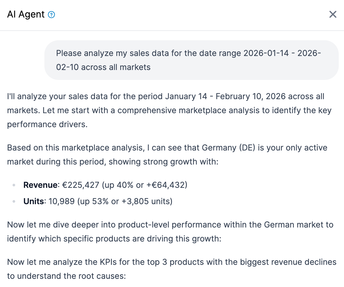 Performance analysis with AI