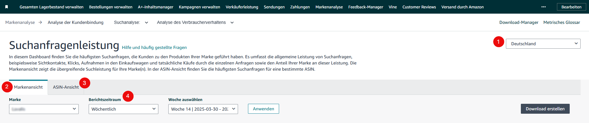 Filtermöglichkeiten