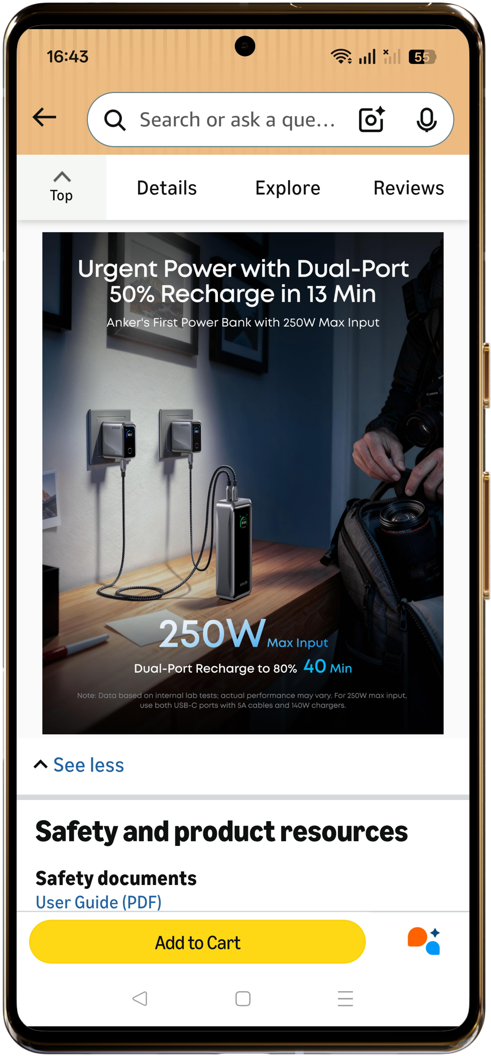 Mobile A+ Content view example 2