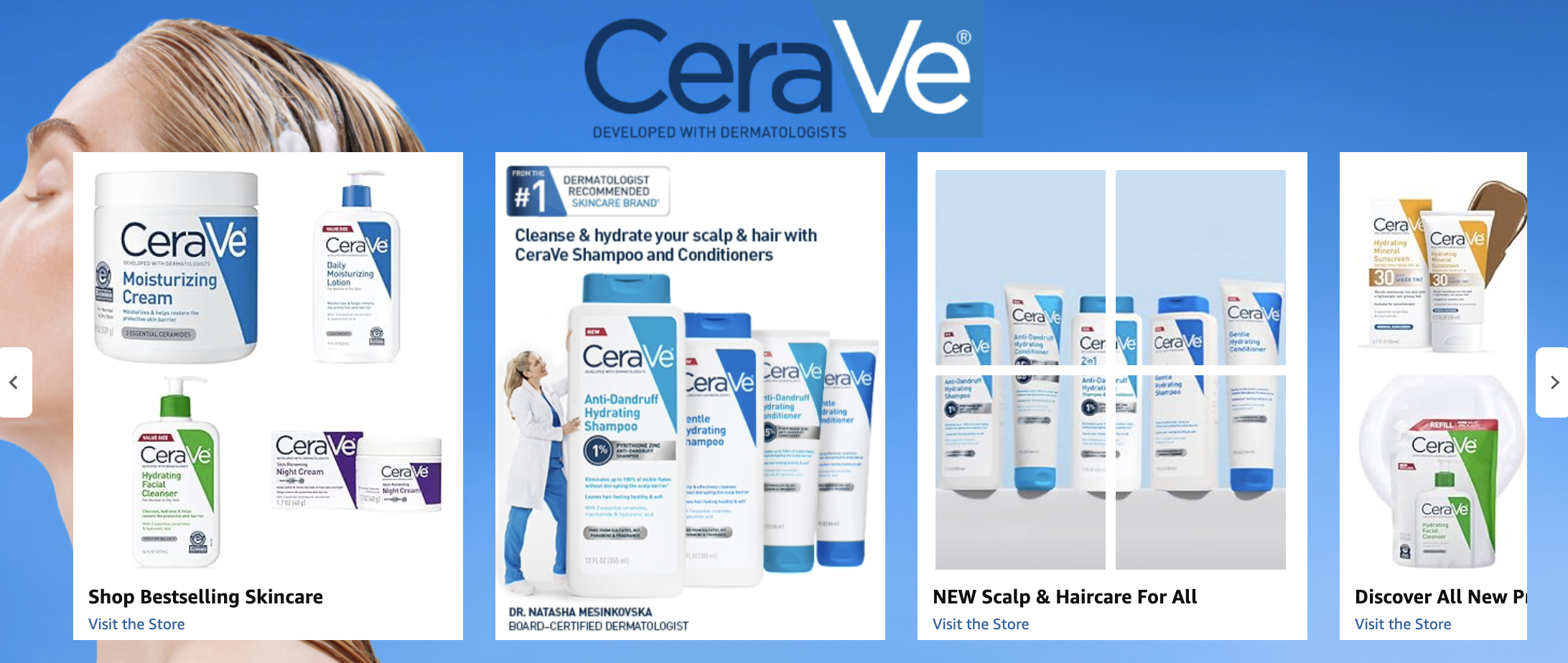 Brand Story module example CeraVe 1