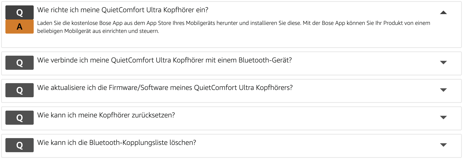 Premium A+ Q&A-Modul im A+ Content