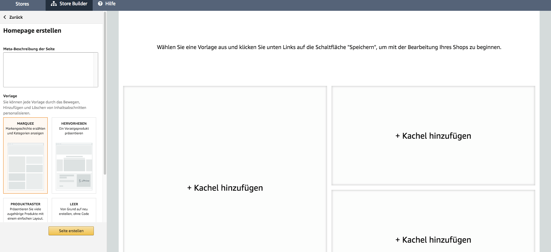 Amazon Brand Store erstellen