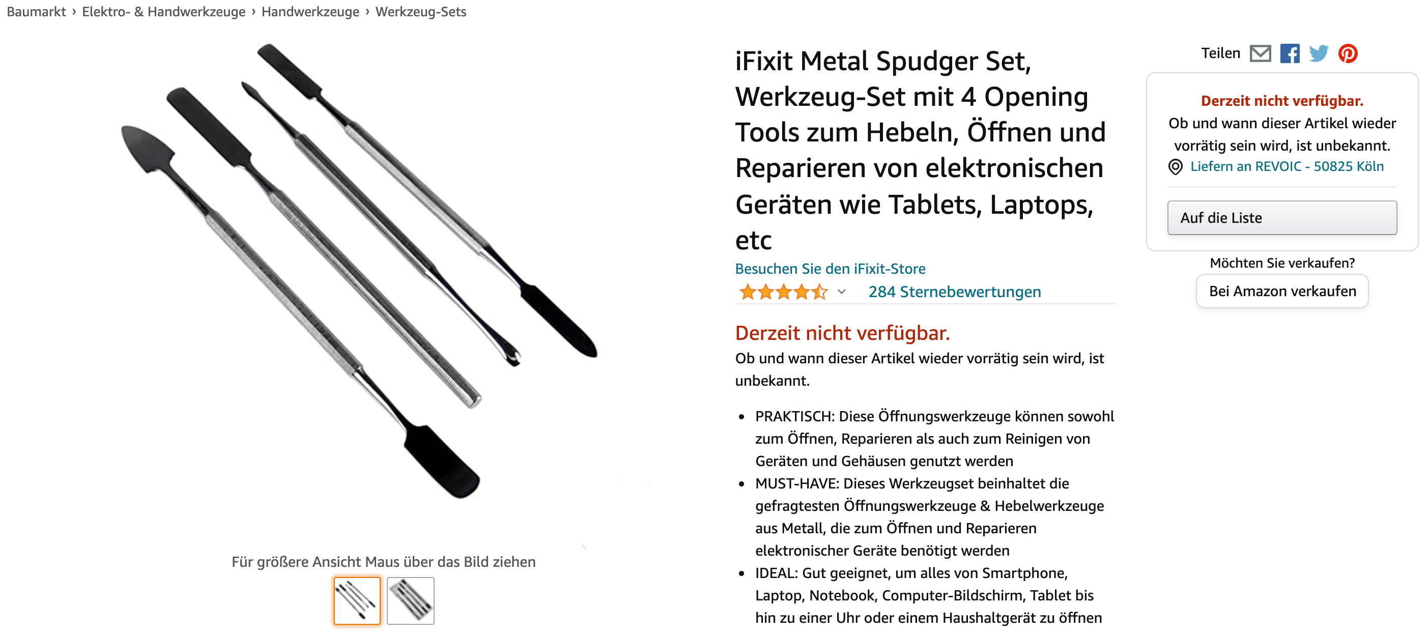keine Buy Box vorhanden, weil Seller kein Lagerbestand hat