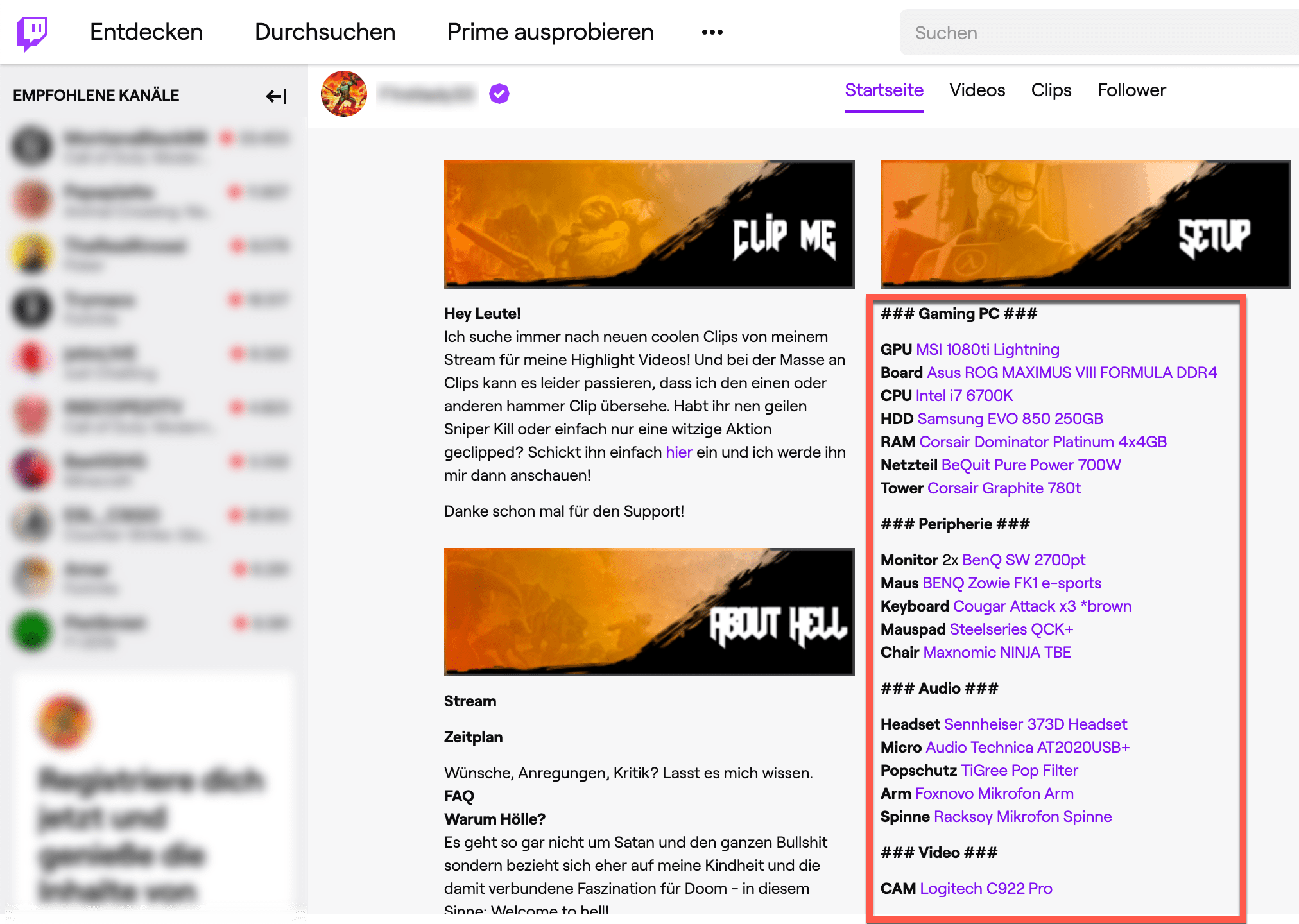 Twitch Affiliate Links