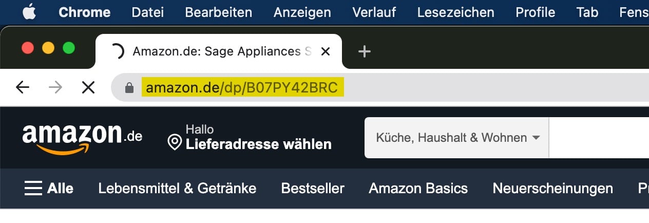ASIN in einer URL